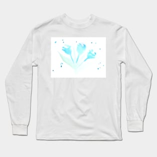 flowers, floral, gift, spring, summer, watercolor, illustration, painting, art, good mood, plant Long Sleeve T-Shirt